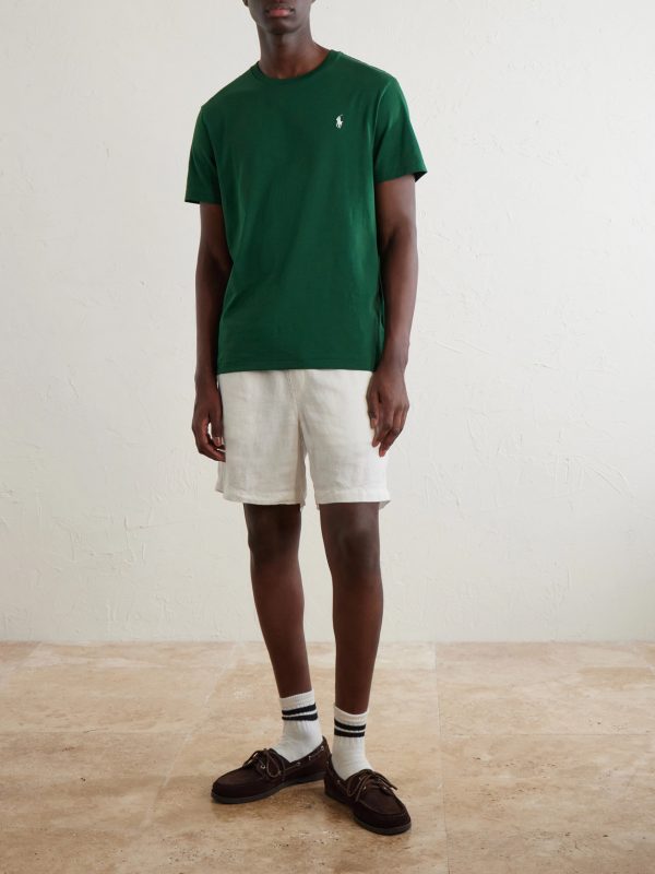 Logo-Embroidered Cotton-Jersey T-Shirt - OU Logo-Embroidered Cotton-Jersey T-Shirt - OU