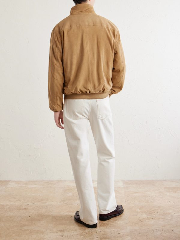 Suede Bomber Jacket - BK Suede Bomber Jacket - BK