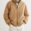 Suede Bomber Jacket - FR Suede Bomber Jacket - FR