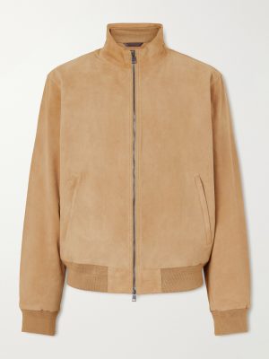 Suede Bomber Jacket Suede Bomber Jacket