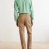 Straight-Leg Cotton and Linen-Blend Trousers - BK Straight-Leg Cotton and Linen-Blend Trousers - BK