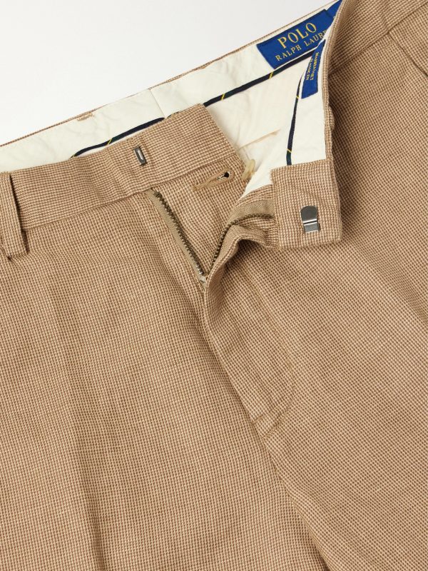 Straight-Leg Cotton and Linen-Blend Trousers - E1 Straight-Leg Cotton and Linen-Blend Trousers - E1