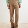 Straight-Leg Cotton and Linen-Blend Trousers - FR Straight-Leg Cotton and Linen-Blend Trousers - FR