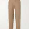 Straight-Leg Cotton and Linen-Blend Trousers Straight-Leg Cotton and Linen-Blend Trousers