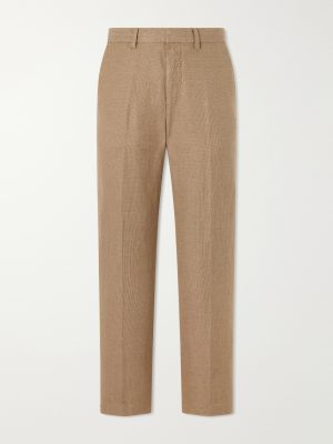 Straight-Leg Cotton and Linen-Blend Trousers Straight-Leg Cotton and Linen-Blend Trousers