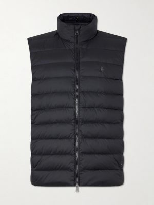 Logo-Embroidered Quilted Shell Down Gilet Logo-Embroidered Quilted Shell Down Gilet