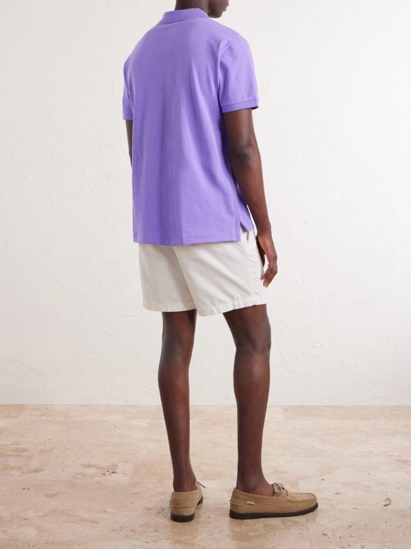 Logo-Embroidered Cotton-Piqué Polo Shirt - BK Logo-Embroidered Cotton-Piqué Polo Shirt - BK