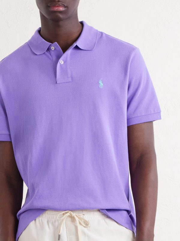 Logo-Embroidered Cotton-Piqué Polo Shirt - CU Logo-Embroidered Cotton-Piqué Polo Shirt - CU