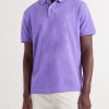 Logo-Embroidered Cotton-Piqué Polo Shirt - FR Logo-Embroidered Cotton-Piqué Polo Shirt - FR