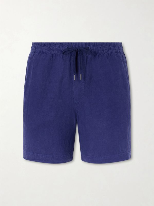 Straight-Leg Linen Shorts Straight-Leg Linen Shorts