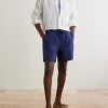 Straight-Leg Linen Shorts - OU Straight-Leg Linen Shorts - OU