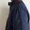 Leather and Suede-Trimmed Gabardine Jacket - CU Leather and Suede-Trimmed Gabardine Jacket - CU
