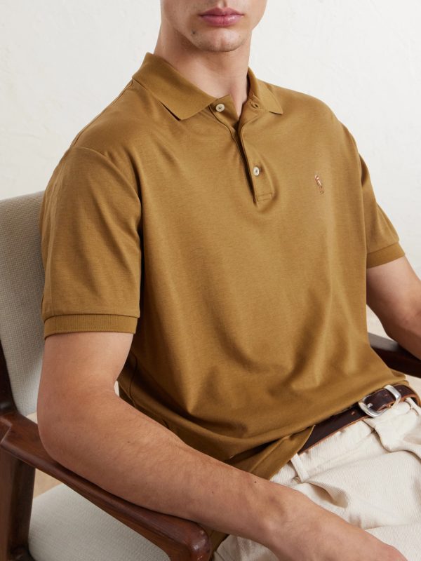 Logo-Embroidered Cotton-Jersey Polo Shirt - CU Logo-Embroidered Cotton-Jersey Polo Shirt - CU