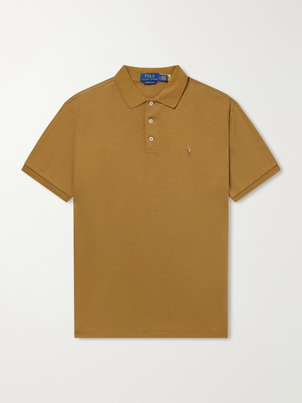 Logo-Embroidered Cotton-Jersey Polo Shirt Logo-Embroidered Cotton-Jersey Polo Shirt