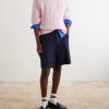 Logo-Embroidered Cable-Knit Cotton Sweater - OU