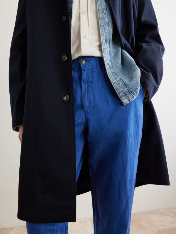 Straight-Leg Linen and Cotton-Blend Trousers - CU Straight-Leg Linen and Cotton-Blend Trousers - CU