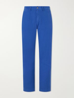 Straight-Leg Linen and Cotton-Blend Trousers