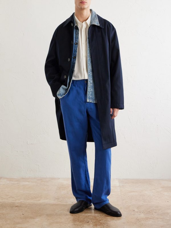 Straight-Leg Linen and Cotton-Blend Trousers - OU Straight-Leg Linen and Cotton-Blend Trousers - OU