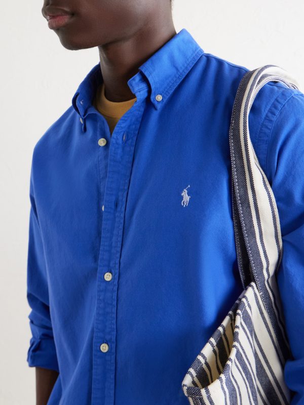 Logo-Embroidered Cotton Shirt - CU Logo-Embroidered Cotton Shirt - CU