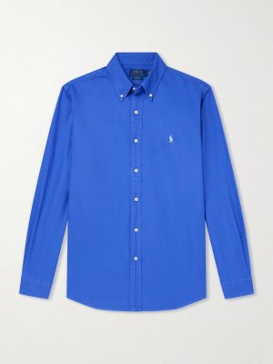 Logo-Embroidered Cotton Shirt Logo-Embroidered Cotton Shirt