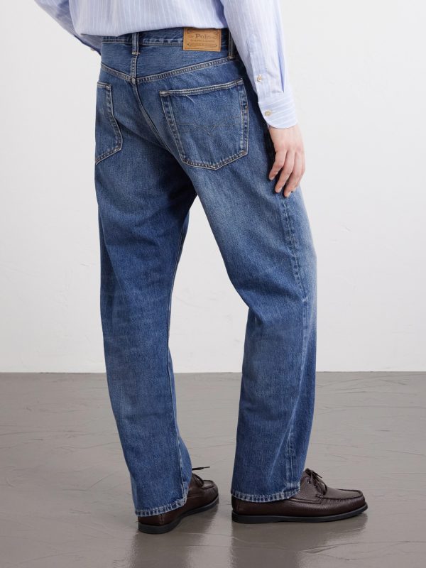 Straight-Leg Distressed Jeans - BK Straight-Leg Distressed Jeans - BK
