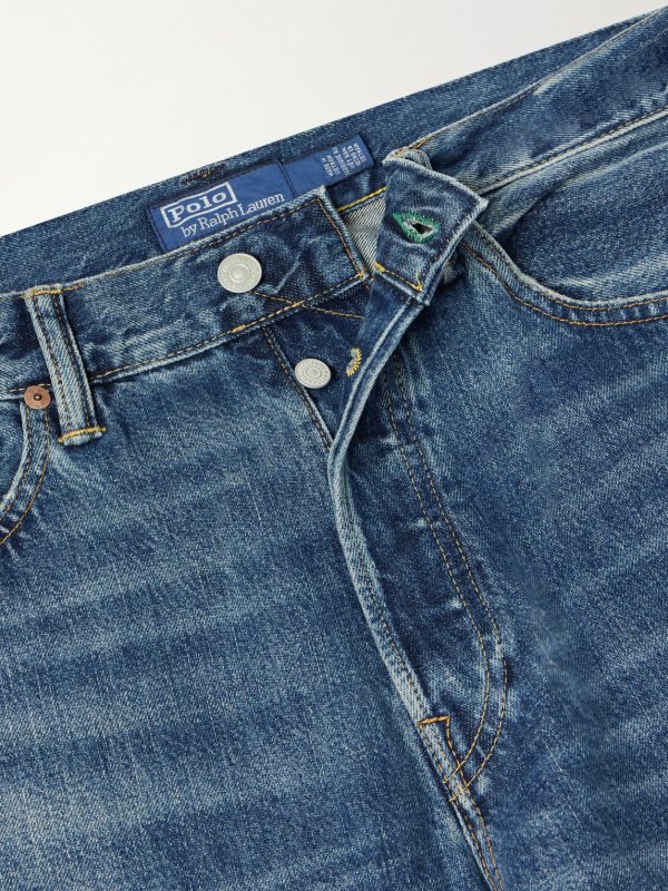 Straight-Leg Distressed Jeans - E1 Straight-Leg Distressed Jeans - E1