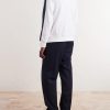 Logo-Embroidered Striped Cotton-Jersey Zip-Up Sweatshirt - BK