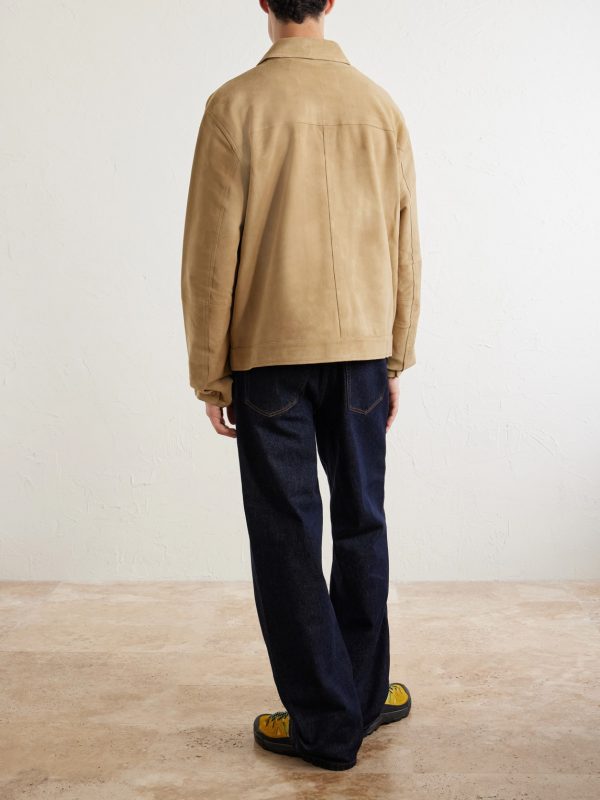 Panelled Suede Jacket - BK Panelled Suede Jacket - BK