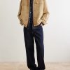 Panelled Suede Jacket - OU Panelled Suede Jacket - OU