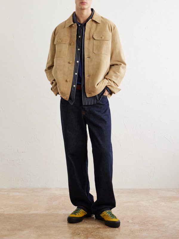 Panelled Suede Jacket - OU Panelled Suede Jacket - OU