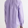 Logo-Embroidered Cotton Shirt - BK Logo-Embroidered Cotton Shirt - BK