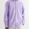 Logo-Embroidered Cotton Shirt - FR Logo-Embroidered Cotton Shirt - FR