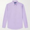Logo-Embroidered Cotton Shirt Logo-Embroidered Cotton Shirt