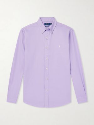 Logo-Embroidered Cotton Shirt Logo-Embroidered Cotton Shirt