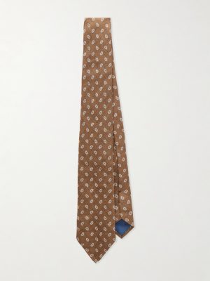 8cm Paisley-Print Linen Tie 8cm Paisley-Print Linen Tie