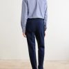 Straight-Leg Stretch Cotton-Blend Trousers - BK Straight-Leg Stretch Cotton-Blend Trousers - BK