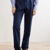 Straight-Leg Stretch Cotton-Blend Trousers - FR Straight-Leg Stretch Cotton-Blend Trousers - FR