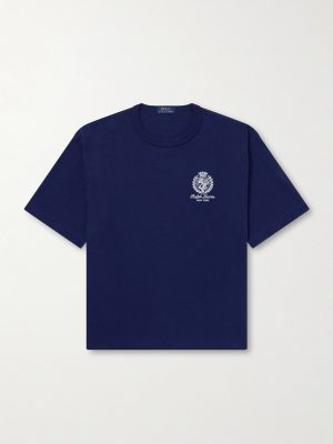 Logo-Embroidered Cotton-Jersey T-Shirt Logo-Embroidered Cotton-Jersey T-Shirt