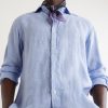 Checked-Woven Linen Shirt - CU Checked-Woven Linen Shirt - CU