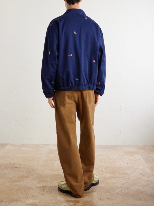 Logo-Embroidered Cotton-Twill Blouson Jacket - BK Logo-Embroidered Cotton-Twill Blouson Jacket - BK