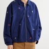 Logo-Embroidered Cotton-Twill Blouson Jacket - FR Logo-Embroidered Cotton-Twill Blouson Jacket - FR