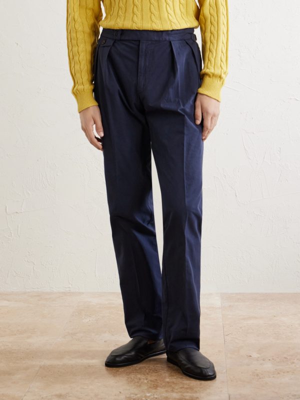 Straight-Leg Cotton Trousers - FR Straight-Leg Cotton Trousers - FR