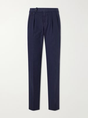 Straight-Leg Cotton Trousers Straight-Leg Cotton Trousers