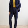 Straight-Leg Cotton Trousers - OU Straight-Leg Cotton Trousers - OU
