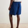 Wide-Leg Cotton-Woven Shorts - BK Wide-Leg Cotton-Woven Shorts - BK