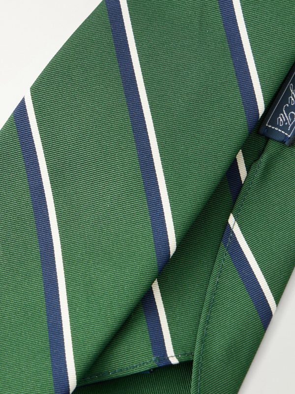 9cm Striped Silk and Cotton-Blend Twill Tie - CU 9cm Striped Silk and Cotton-Blend Twill Tie - CU