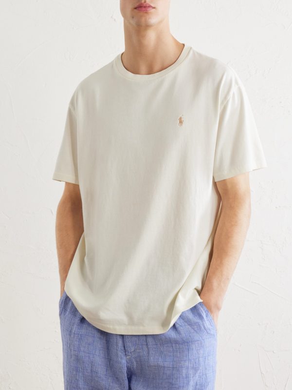 Logo-Embroidered Cotton-Jersey T-Shirt - FR Logo-Embroidered Cotton-Jersey T-Shirt - FR