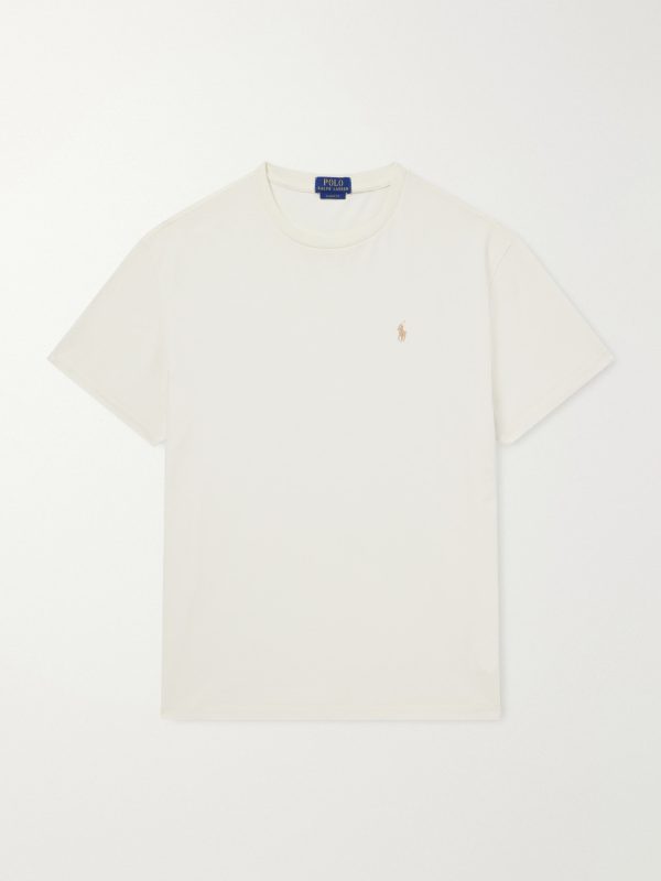 Logo-Embroidered Cotton-Jersey T-Shirt Logo-Embroidered Cotton-Jersey T-Shirt