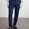 Straight-Leg Pinstriped Wool-Blend Suit Trousers - FR Straight-Leg Pinstriped Wool-Blend Suit Trousers - FR