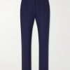 Straight-Leg Pinstriped Wool-Blend Suit Trousers Straight-Leg Pinstriped Wool-Blend Suit Trousers